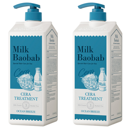 밀크바오밥 세라 헤어트리트먼트 오션브리즈, 1200ml, 2개