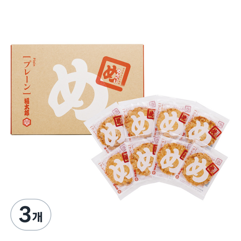 멘베이 명란 센베이 플레인 16p, 210g, 3개