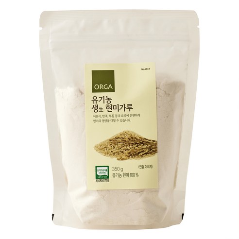 올가홀푸드 유기 현미가루, 350g, 1개