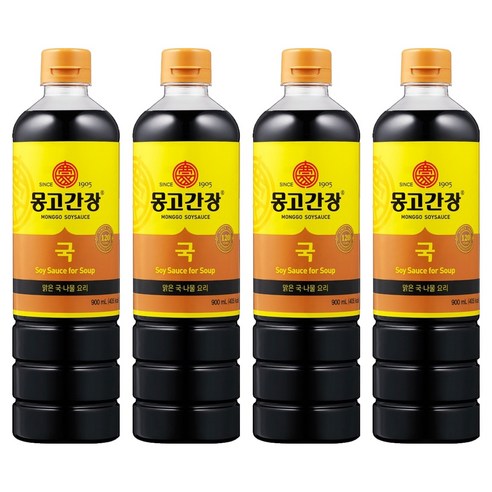 몽고간장 국간장, 900ml, 4개