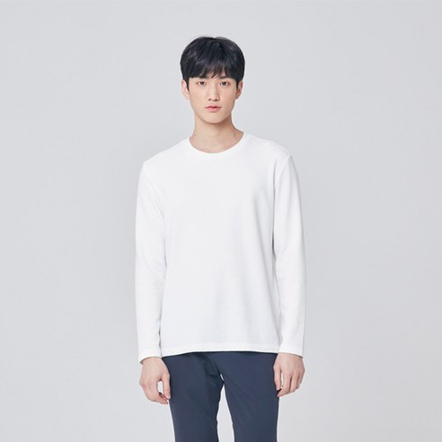 마인드브릿지 남성용 변형 조직 기본 티셔츠 MUTS0120