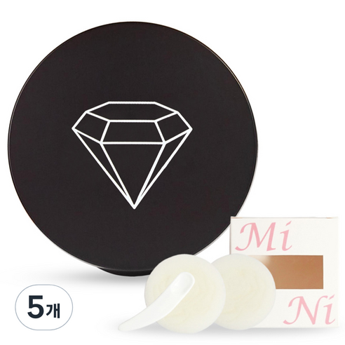 셀프천사 미니 DIY 비비 쿠션 케이스 5g, 블랙 다이아, 5개