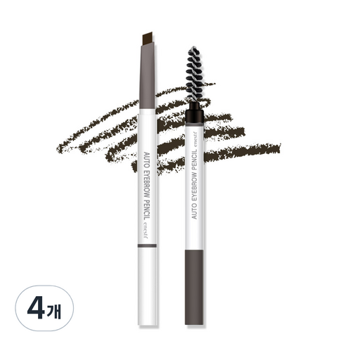 에네스티 오토 듀얼 펜슬 아이브로우 0.18g, 04 회갈색, 4개