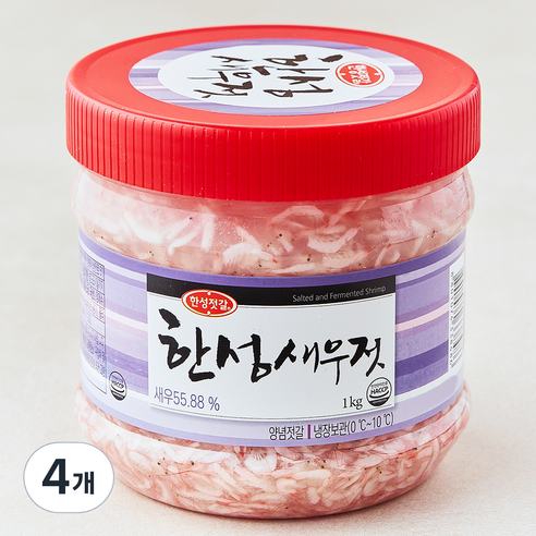 한성젓갈 한성새우젓, 1kg, 4개