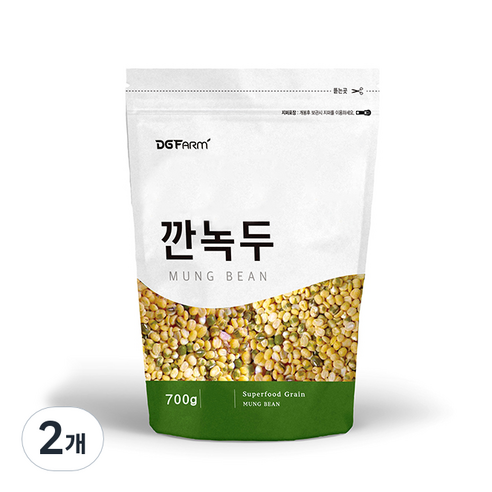건강한밥상 국산 깐녹두, 700g, 2개