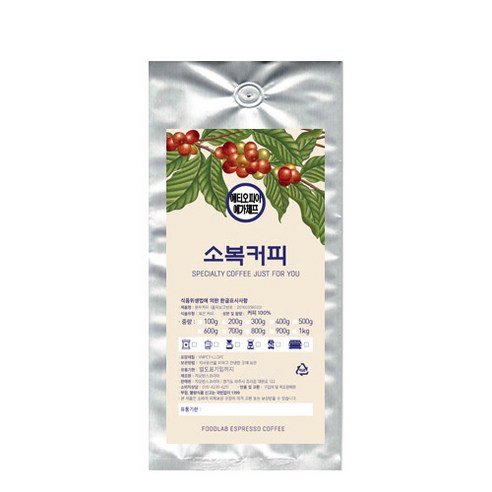 소복커피 에티오피아 예가체프 커피, 더치커피, 1000g