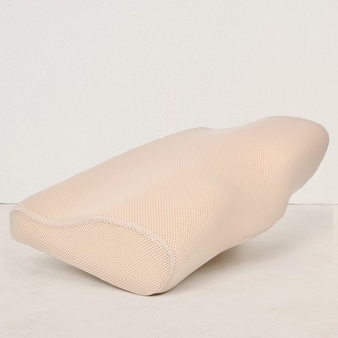 게티홈 3D 통풍 에어매쉬 입체형 메모리폼 베개, 베이지, 1개