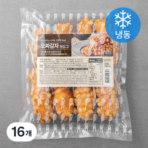 키큰아이 모짜감자 핫도그 (냉동), 100g, 8개입, 2개