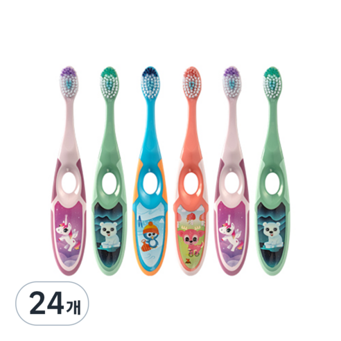 조르단 스텝 2단계 유아칫솔, 랜덤발송, 1개입, 24개