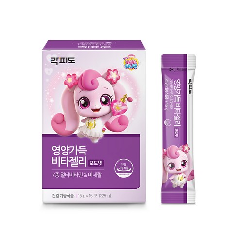 락피도 영양가득 비타젤리 15p, 1개, 225g