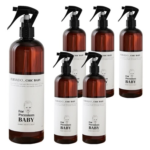 페르바도 칙베이비 아기소독제 토이클리너 살균스프레이, 500ml, 6개