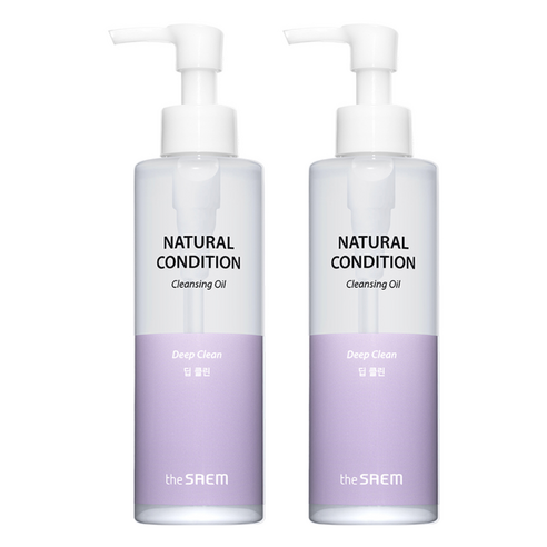 더샘 내추럴 컨디션 클렌징 오일 딥클린, 180ml, 2개