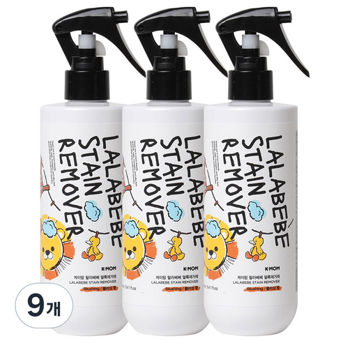 케이맘 유아용 랄라베베 얼룩제거제, 280ml, 9개