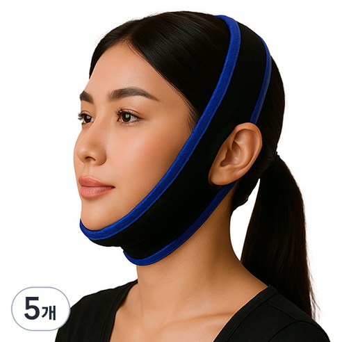 안이네 수면 입벌림 방지 밴드 블루, 5개
