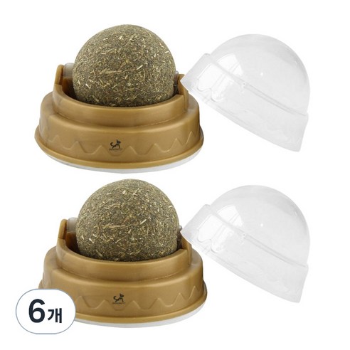 딩동펫 고양이 롤링 캣닢 볼 사탕, 30g, 6개