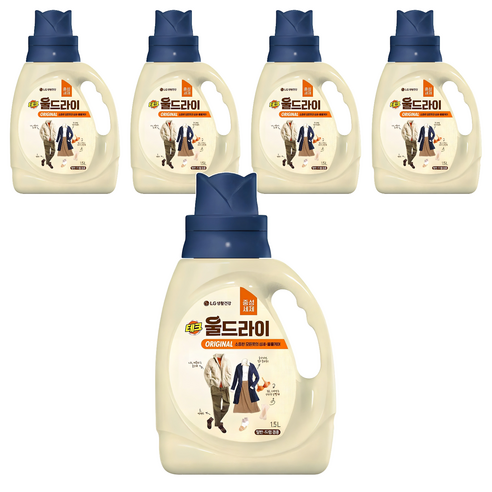 테크 울드라이 오리지널 울세제 본품, 1.5L, 5개