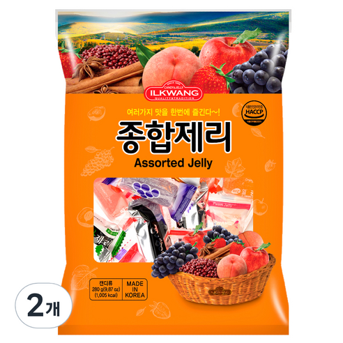 일광제과 종합 제리, 280g, 2개