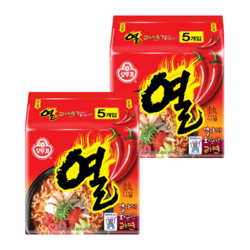 오뚜기 열라면 120g, 10개