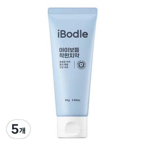 아이보들 유아용 착한 치약, 5개, 80g