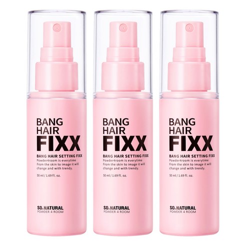 쏘내추럴 뱅 헤어 세팅 픽서, 3개, 50ml
