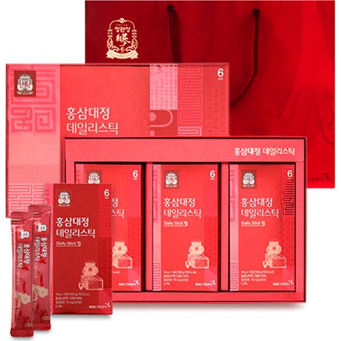 정관장 홍삼대정 데일리스틱 + 쇼핑백 300g, 1개