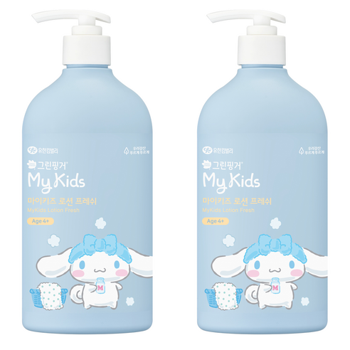 그린핑거 마이키즈 프레쉬 산리오 시나모롤 키즈 로션, 500ml, 2개
