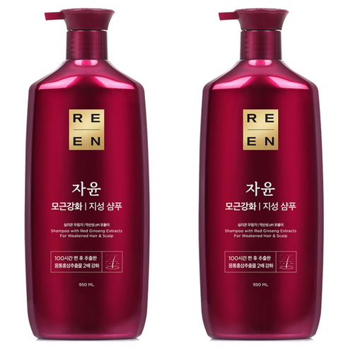 리엔 자윤 강화 지성 샴푸, 950ml, 2개