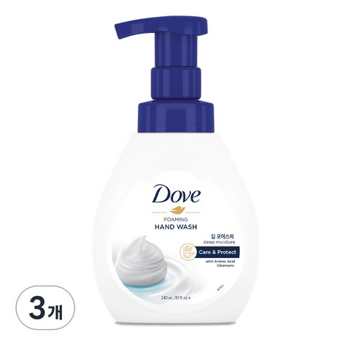 도브 포밍 핸드워시 딥모이스처, 240ml, 3개