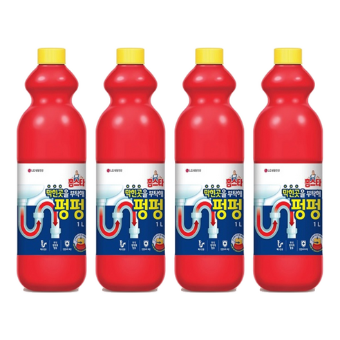 홈스타 막힌곳을 부탁해 펑펑 세정제, 1L, 4개