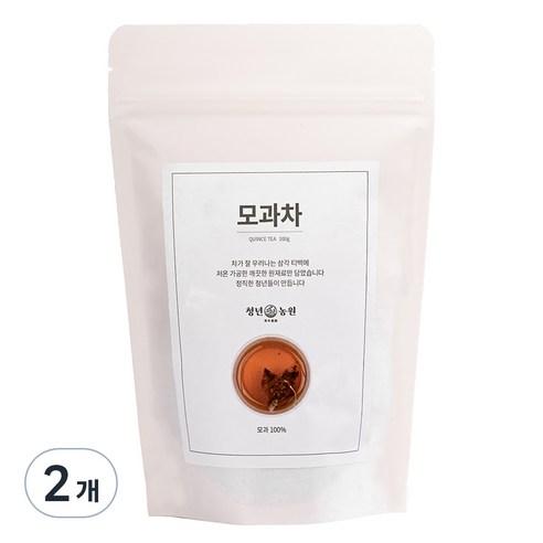 청년농원 저온가공 모과차 삼각티백, 2g, 50개입, 2개