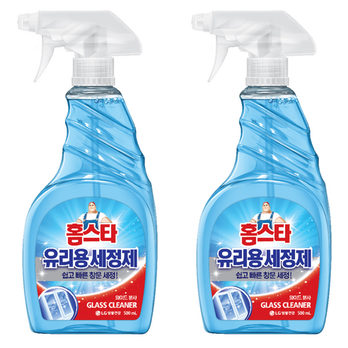 홈스타 유리용 세정제, 500ml, 2개