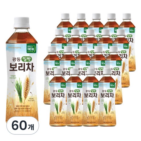 광동 밀싹 보리차, 500ml, 60개