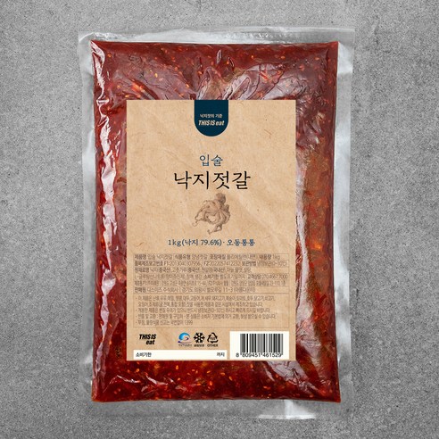 입술젓갈 낙지젓, 1kg, 1개