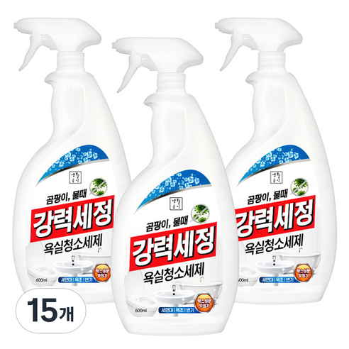 생활공식 강력세정 욕실청소세제, 15개, 600ml