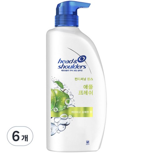 P＆G 헤드앤숄더 애플프레쉬 컨디셔닝 린스 애플향, 850ml, 6개