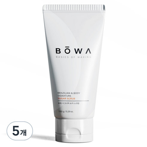 BOWA 시그니처 슈가 스크럽, 150g, 5개