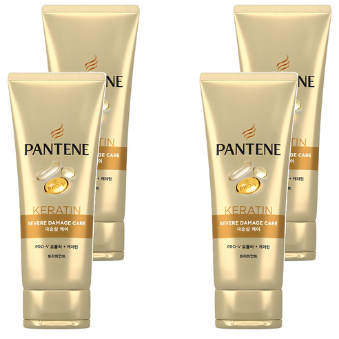 팬틴 콜라겐 극손상케어 트리트먼트, 220ml, 4개