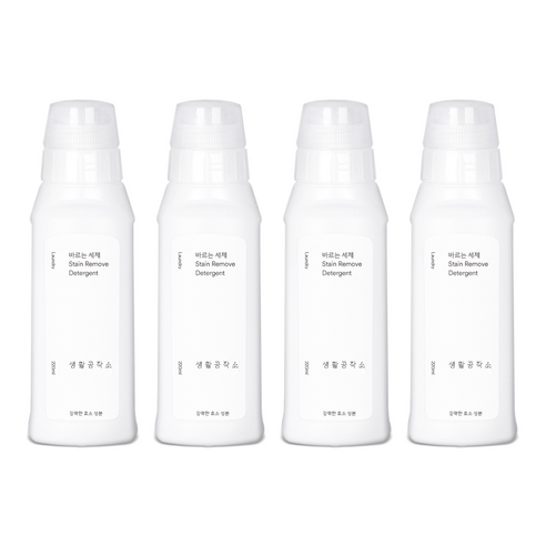 생활공작소 바르는 세제, 220ml, 4개