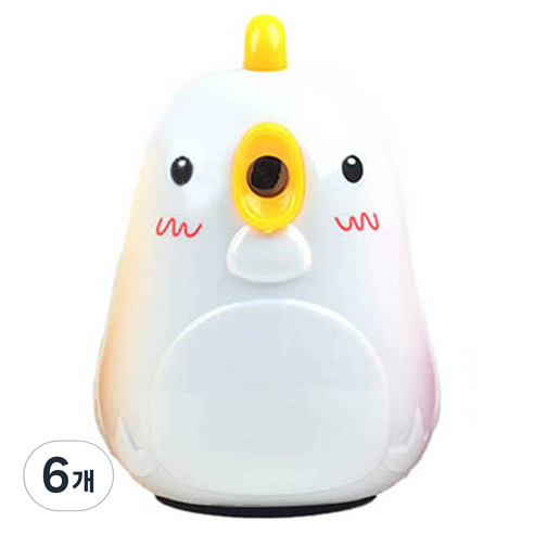 꼬꼬 반자동 연필깎이, 랜덤발송, 6개
