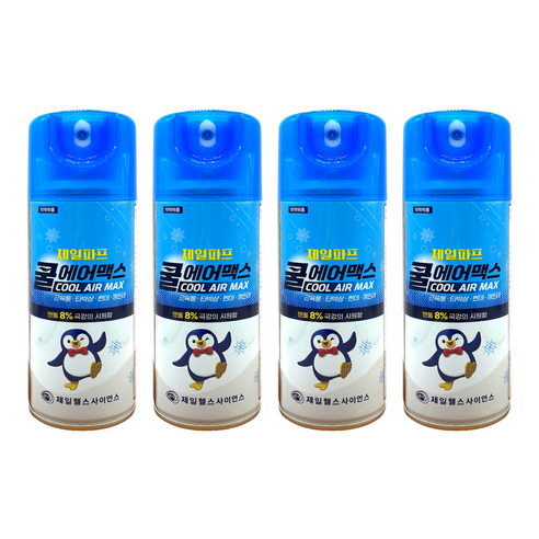 제일파프 쿨 에어 맥스 200ml, 4개, 1개입