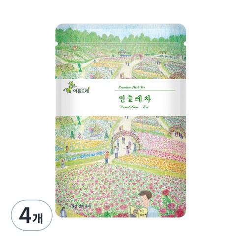 아름드레 삼각티백 민들레차, 1.5g, 25개입, 4개