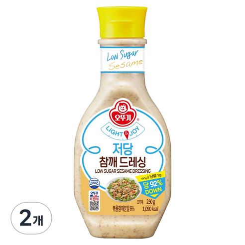 오뚜기 LIGHT & JOY 참깨 저당드레싱