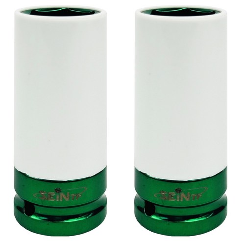 세인티에프 1/2인치 롱 너트 소켓 커버형 휠 복스알 22mm, 2개