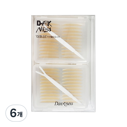 다크니스 누드 쌍꺼풀 테이프 단면 PVC 352p, 스킨톤, 6개
