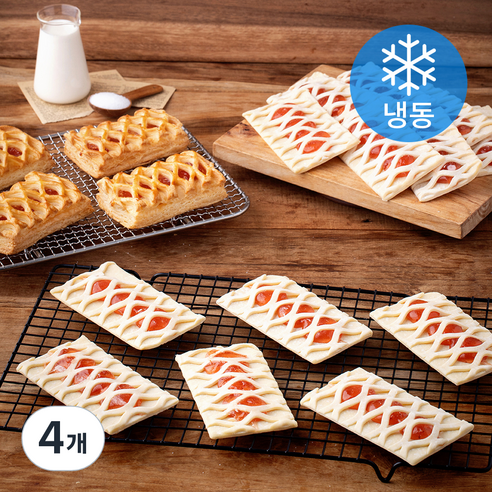 삼양사 서브큐 딸기파이 20개입 (냉동), 1.5kg, 4개