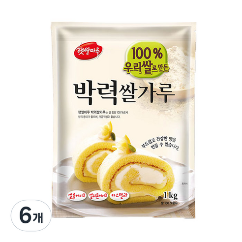 대두식품 박력쌀가루, 1kg, 6개