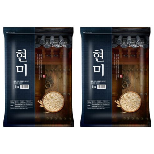 오리지널그레인 국산 현미, 5kg, 2개