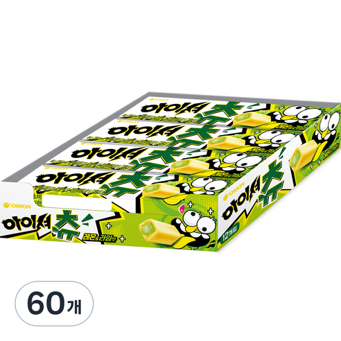 오리온 아이셔츄 레몬 & 라임맛, 48g, 60개