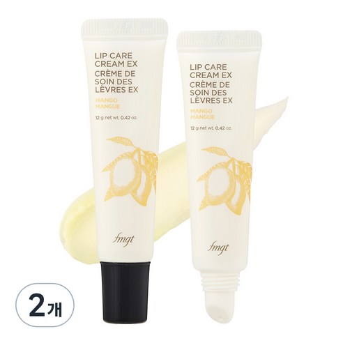 fmgt 립케어 크림 립밤, 02 망고, 12g, 2개