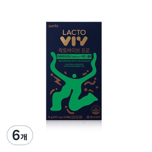 동아제약 락토바이브 프로 유산균, 30정, 6개